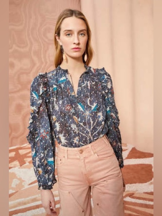 Ulla Johnson Tops - Ulla Johnson Manet Long Sleeve Blouse in Jet SZ 2 NWT
